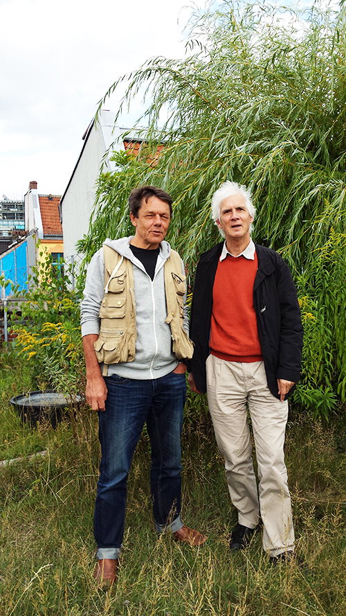 Portrait Jobst Langhans und Jörg Andrees im Dachgarten